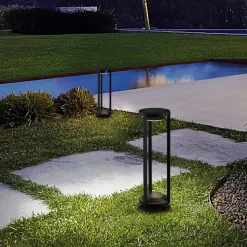 LED-solcellepullerter Pilastro, sensor, jordspyd