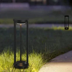 LED-solcellepullerter Pilastro, sensor, jordspyd