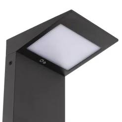 LED-solcellevejbelysning Soleil, antracit, metal, IP54, sensor