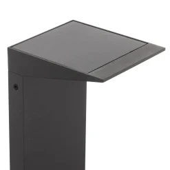 LED-solcellevejbelysning Soleil, antracit, metal, IP54, sensor