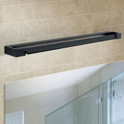 LED-spejlbelysning Marilyn i sort, bredde 90 cm