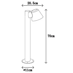 LED-stibelysning Dingo GU10 antracit