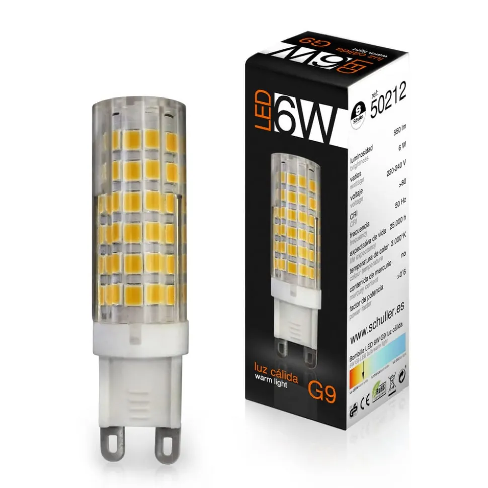 LED-stiftsokkelpære G9 6W 3.000K