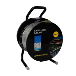 LED-strip, længde 25 meter, 6.500 K IP65 Schuko-stik