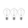 LED-trådpære E27 sæt med 3 stk. 4W 470 lm klar 2.700K