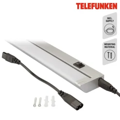 LED-underskabsbelysning Hestia, 4.000K, 1.000lm, titanium