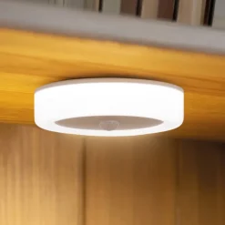 LED-underskabsbelysning Magnetics, Ø9cm, sensor, 6.500K