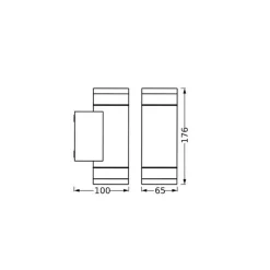 LEDVANCE Endura Classic Ive udendørs væglampe, GU10, IP65