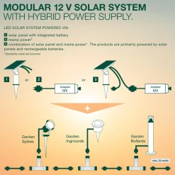 LEDVANCE LED-vejlampe Endura Hybrid Orion Double, stål