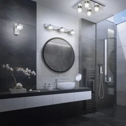 LEDVANCE LED-væglampe Orbis Flame, 1 lyskilde, krom, IP44