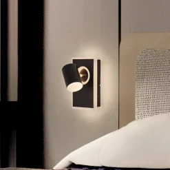 LEDVANCE Mars LED-vægspot, 2-lys, 1 spot, sort