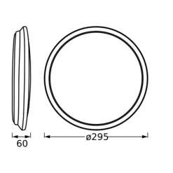 Ledvance Orbis Dublin LED-loftslampe sølv 30 cm