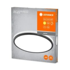 LEDVANCE Orbis Ultra Slim, sort, Ø 40 cm