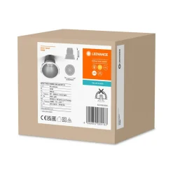 LEDVANCE Twist spot Ø9,3cm 830 hvid/sølv