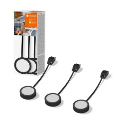 LEDVANCE Undercabinet Puck møbelspot 3 stk sort