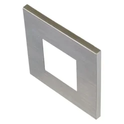 LED-vægindbygningslampe Wall F, grå, 0,9 W, 7,5 x 7,5 cm