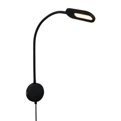 LED-væglampe 2177015 med dæmper, sort