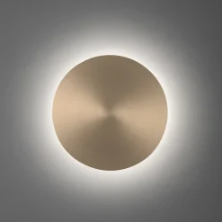 LED-væglampe batteri Puntua Ø 25 cm messing mat