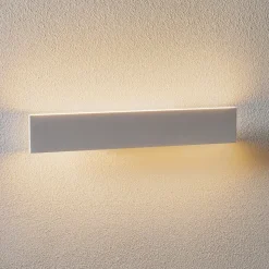 LED-væglampe Concha 47 cm, hvid