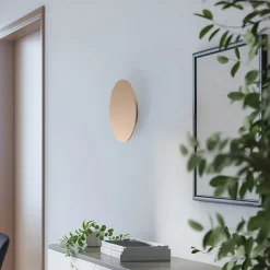 LED-væglampe Orios Plus, guld, Ø 30 cm, stål