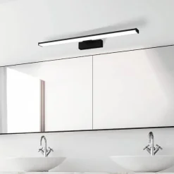 LED-væglampe Pandella 1, længde 60 cm, sort, aluminium