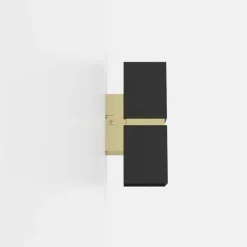 LED-væglampe Passa med to lyskilder, sort-gylden