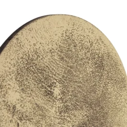 LED-væglampe Ring S, Ø 15 cm, krydsfiner, guldfarvet