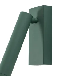 LED-væglampe Rulo, grøn, stål, 3000 K