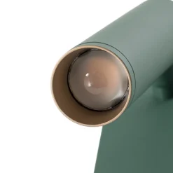 LED-væglampe Rulo, grøn, stål, 3000 K