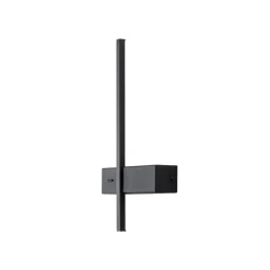 LED-væglampe Vision, højde 30 cm, metal, sort, 3.000 K