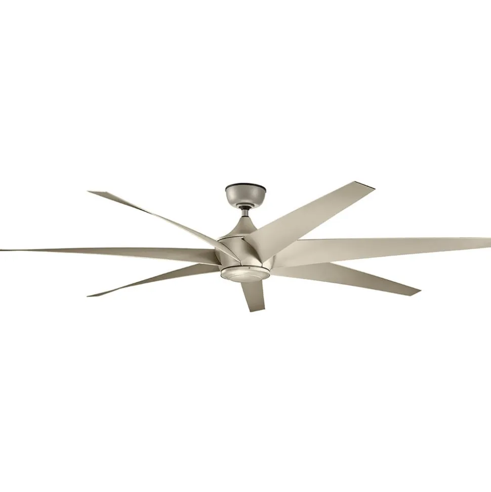 Lehr loftventilator, IP44, antik sølv