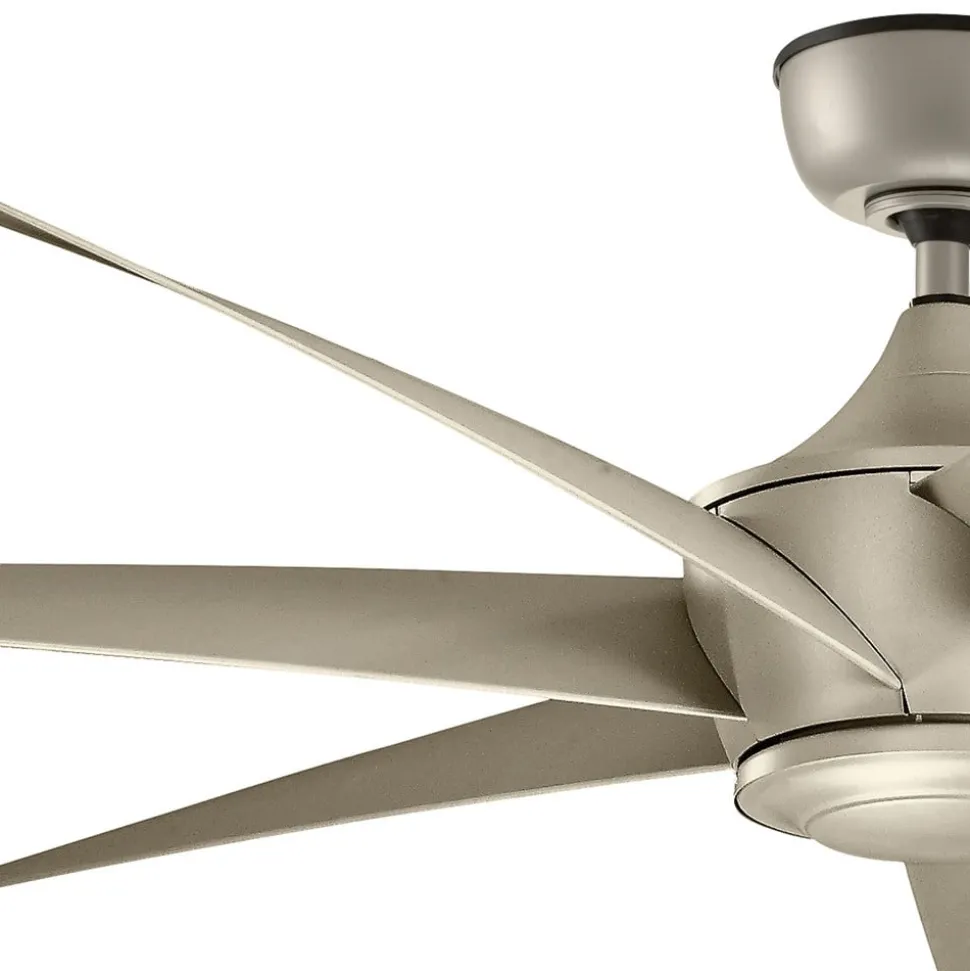 Lehr loftventilator, IP44, antik sølv