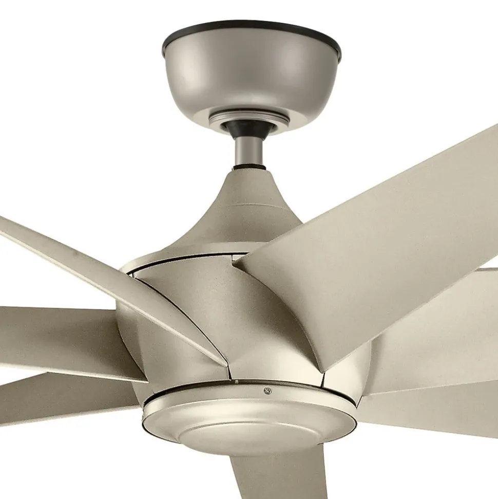 Lehr loftventilator, IP44, antik sølv