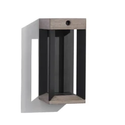 Les Jardins LED-solcellelampe Teckalu, grå/sort