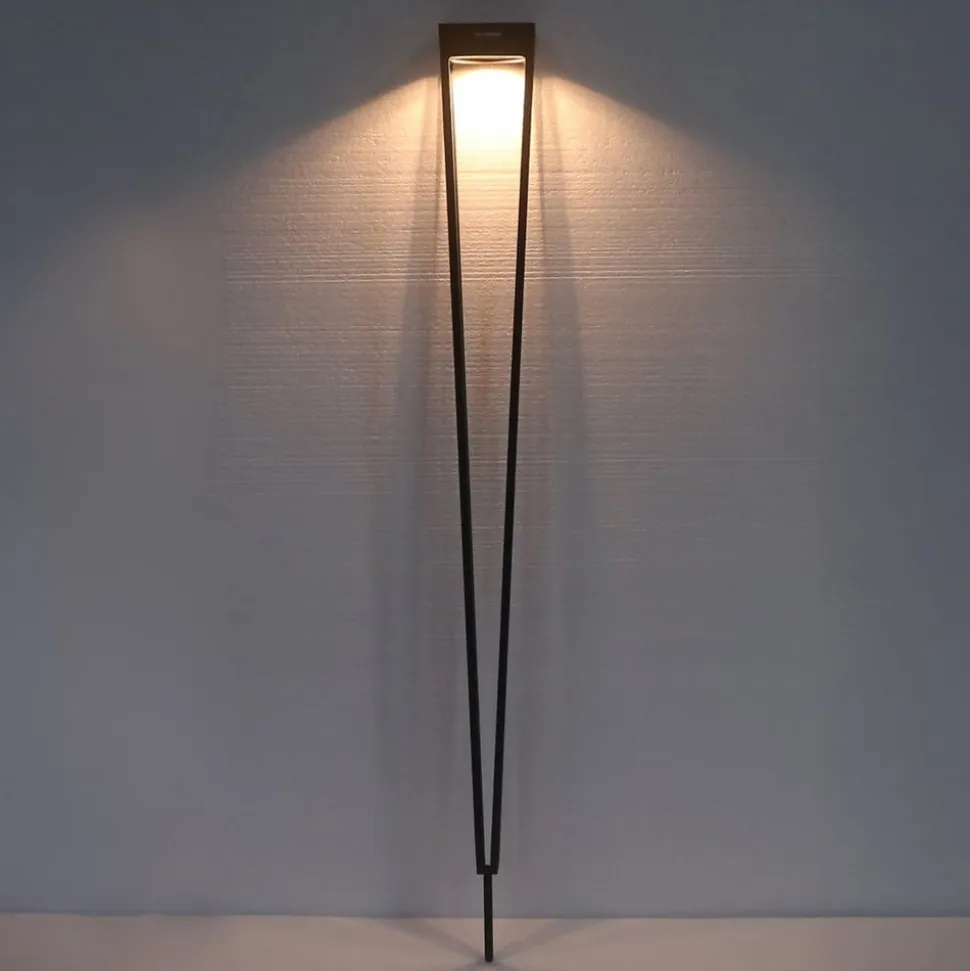 Les Jardins LED-solcellelampe Tinka, corten, 90 cm, jordspyd