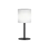 Lesina LED-solar-bordlampe, sandsort/hvid