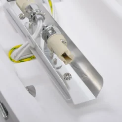 Let buet væglampe Leander, kan males