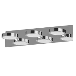 Lightme Aqua down LED-spejllampe, krom, 3 lyskilde