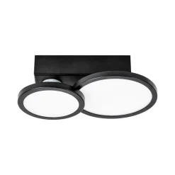 LIGHTME Aqua LED-loftlampe GU10 2 lyskilder sort