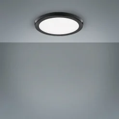 LIGHTME Aqua Plano LED indbygningslampe IP44, sort