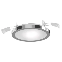 Lightme Aqua Pur LED-indbygningsspot Ø11,2 cm krom