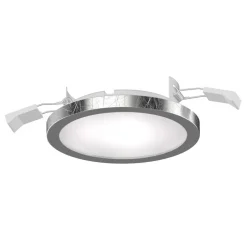 Lightme Aqua Pur LED-indbygningsspot Ø11,2 cm sølv