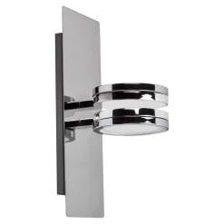 Lightme Aqua up & down LED-spejllampe, krom