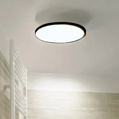 LIGHTME LED-loftslampe Aqua Ø 30,2 cm sort