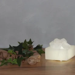 Lille LED-saltkrystalskål Petite