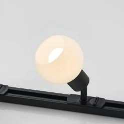 Lindby 1 lyskilde skinnesystem Linaro, E14, 4 lyskilder, sort