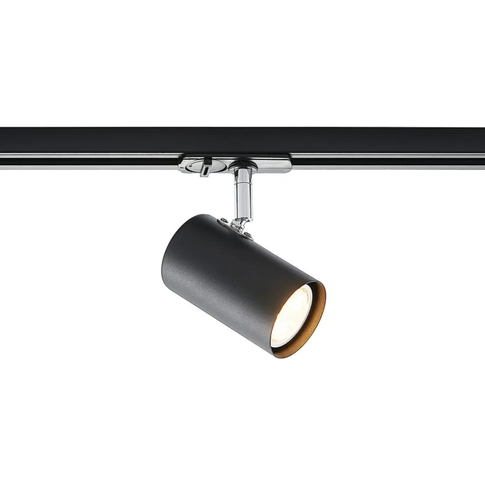 Lindby 1 lyskilde skinnesystem Linaro, GU10, 10 lyskilder sort