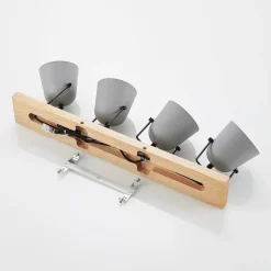 Lindby Adalin loftlampe, 4 lyskilder, grå