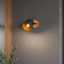 Lindby Adalin væglampe, sort