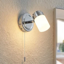 Lindby Alimari væglampe, krom